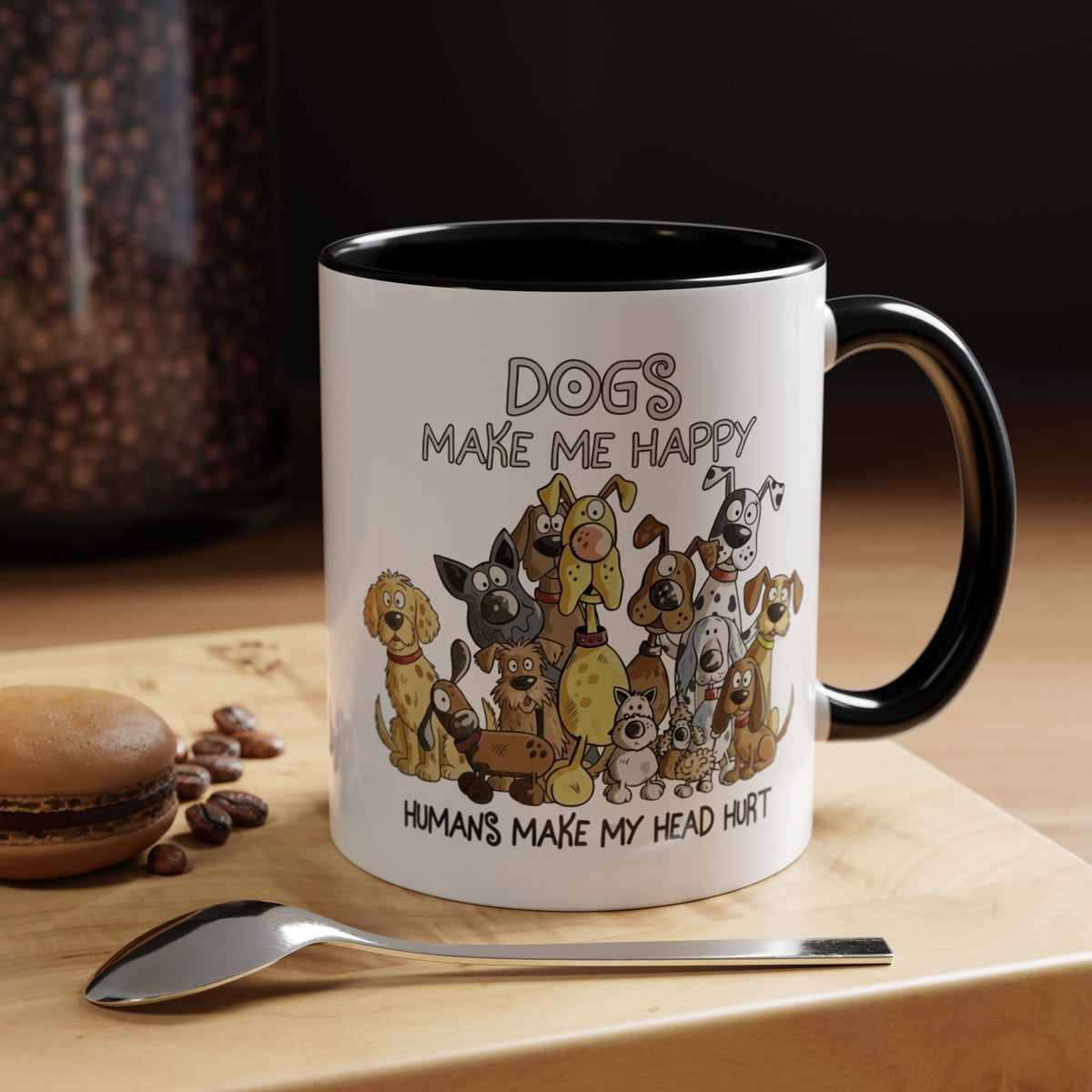 "Dogs make me happy" mug (11oz/15oz)