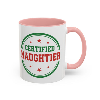 Mug 'Certified Naughtier' Christmas (11oz/15oz)