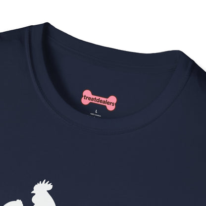 Unisex T-Shirt 'Chickens are like Potato Chips' Funny Shirt Chicken Lover Tee White