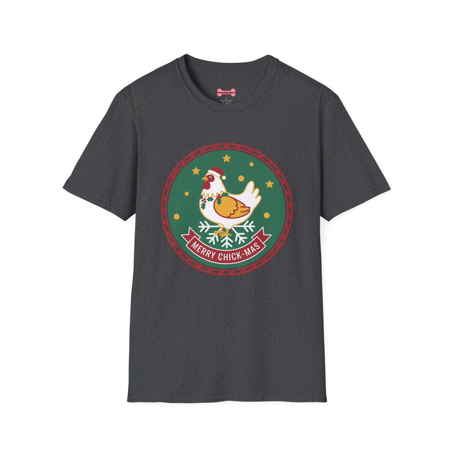 Christmas Unisex T-Shirt 'Merry Chick Mas' Funny Holiday Shirt