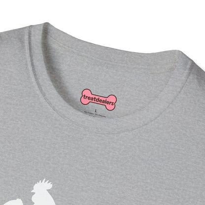 Unisex T-Shirt 'Chickens are like Potato Chips' Funny Shirt Chicken Lover Tee White