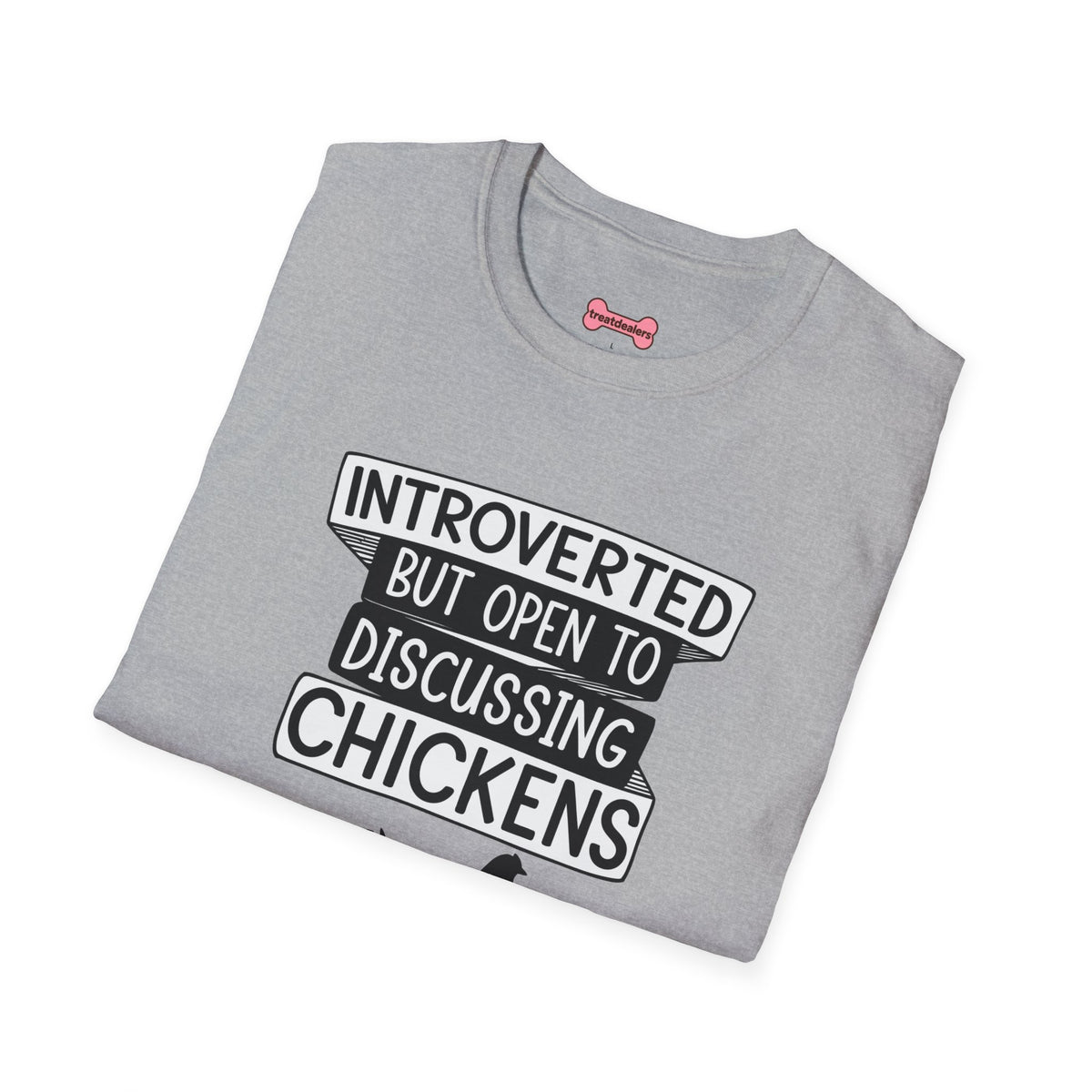 T-Shirt 'Introverted But Open to Discussing Chickens' Funny Shirt chickens Lover Tee