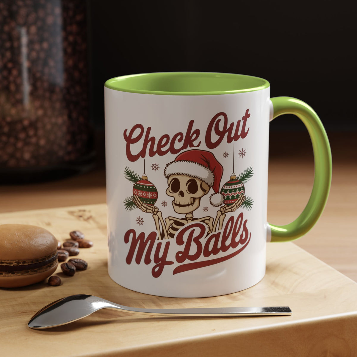 Mug  'Check out my balls' Christmas (11oz/15oz)