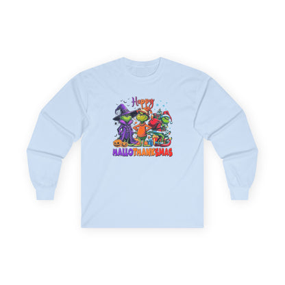 Long Sleeve: "Happy HalloThankMas'