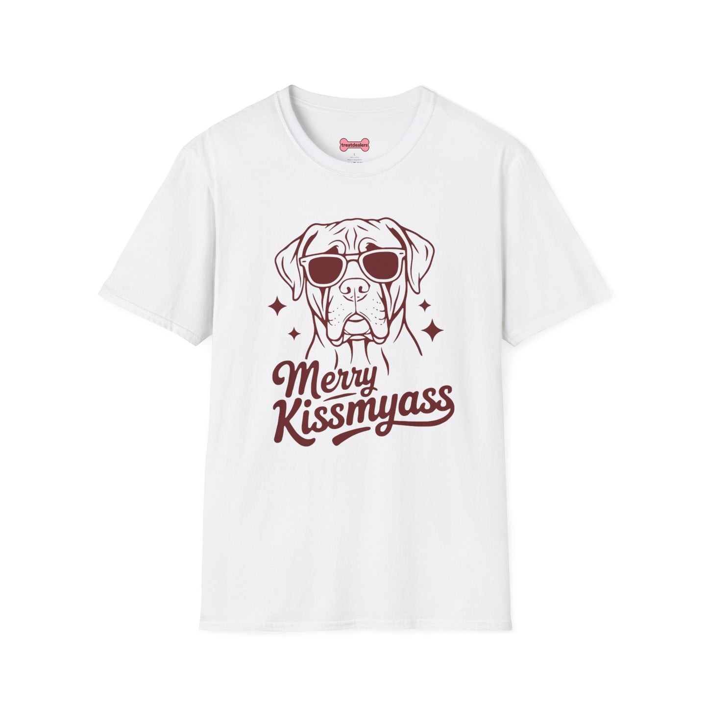 Christmas Unisex T-Shirt 'Merry KissMyAss' Funny Holiday Tee Shirt