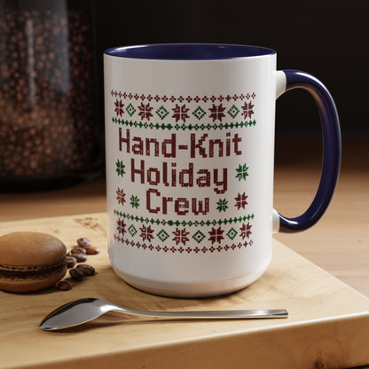Coffee Mug 'Hand-Knit Holiday Crew' (11oz/15oz)