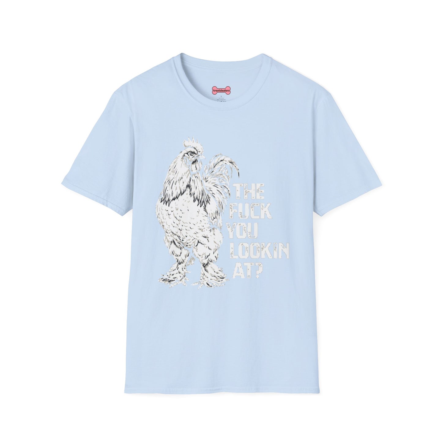 Funny Chicken Lover T-Shirt "The Fuck Are You Lookin' At?" Chicken Graphic Tee