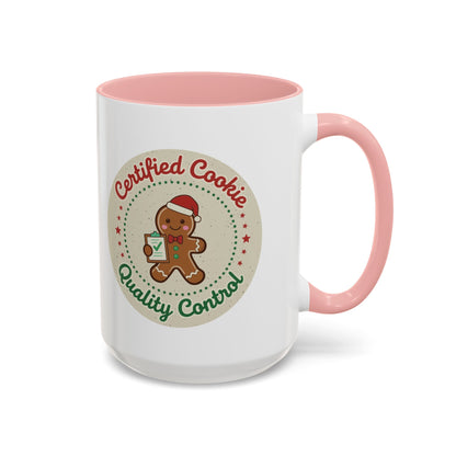 Mug 'Certified Cookie Quality Control' Christmas (11oz/15oz)