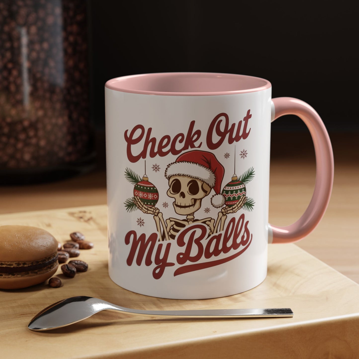 Mug  'Check out my balls' Christmas (11oz/15oz)