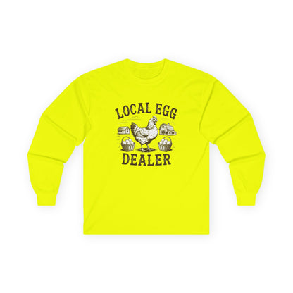 "Local Egg Dealer" Funny Chicken Long-Sleeve Shirt