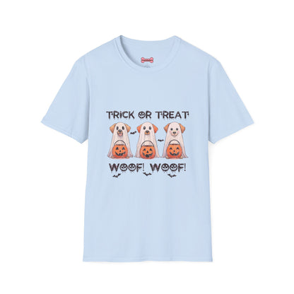 T-Shirt: Woof Wood Trick or Treat Halloween