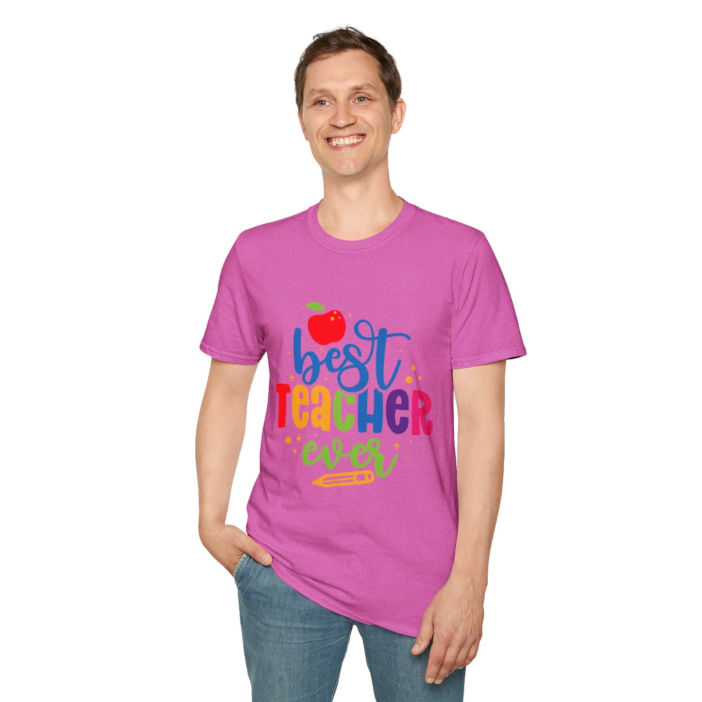 T-Shirt: "Best Teacher Ever" Teacher Appreciation Gift, Thank You Teacher Tee,