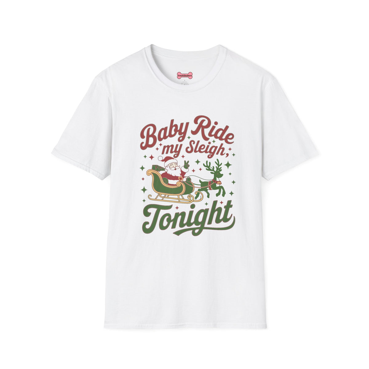Christmas T-Shirt 'Baby ride my sleigh tonight'