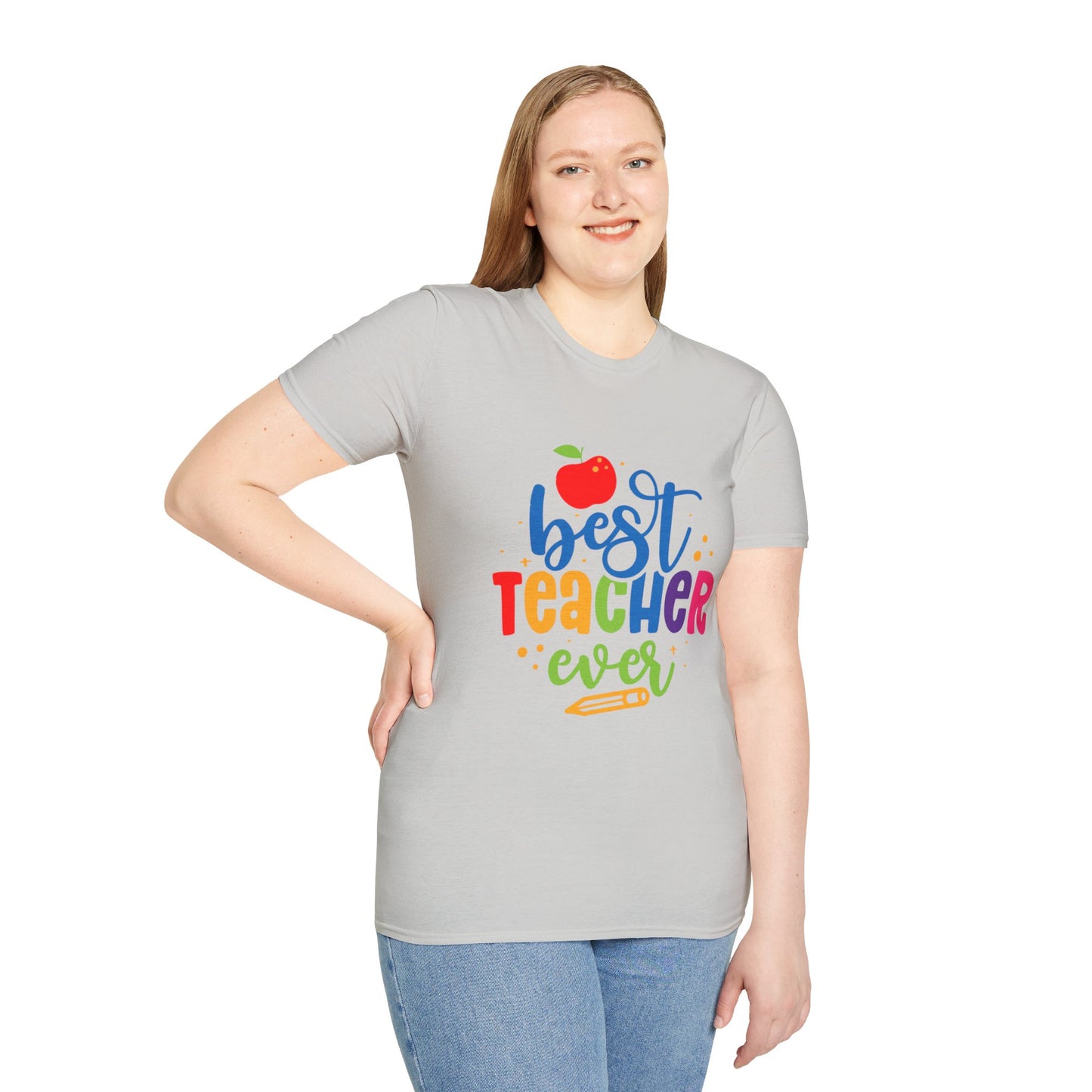 T-Shirt: "Best Teacher Ever" Teacher Appreciation Gift, Thank You Teacher Tee,