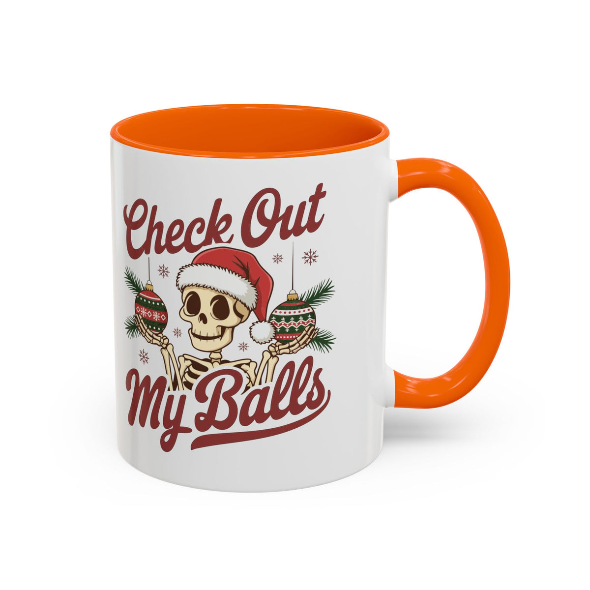 Mug  'Check out my balls' Christmas (11oz/15oz)