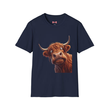 Highland Cow Lover T-Shirt — Cute Farm Animal Tee for Animal Lovers