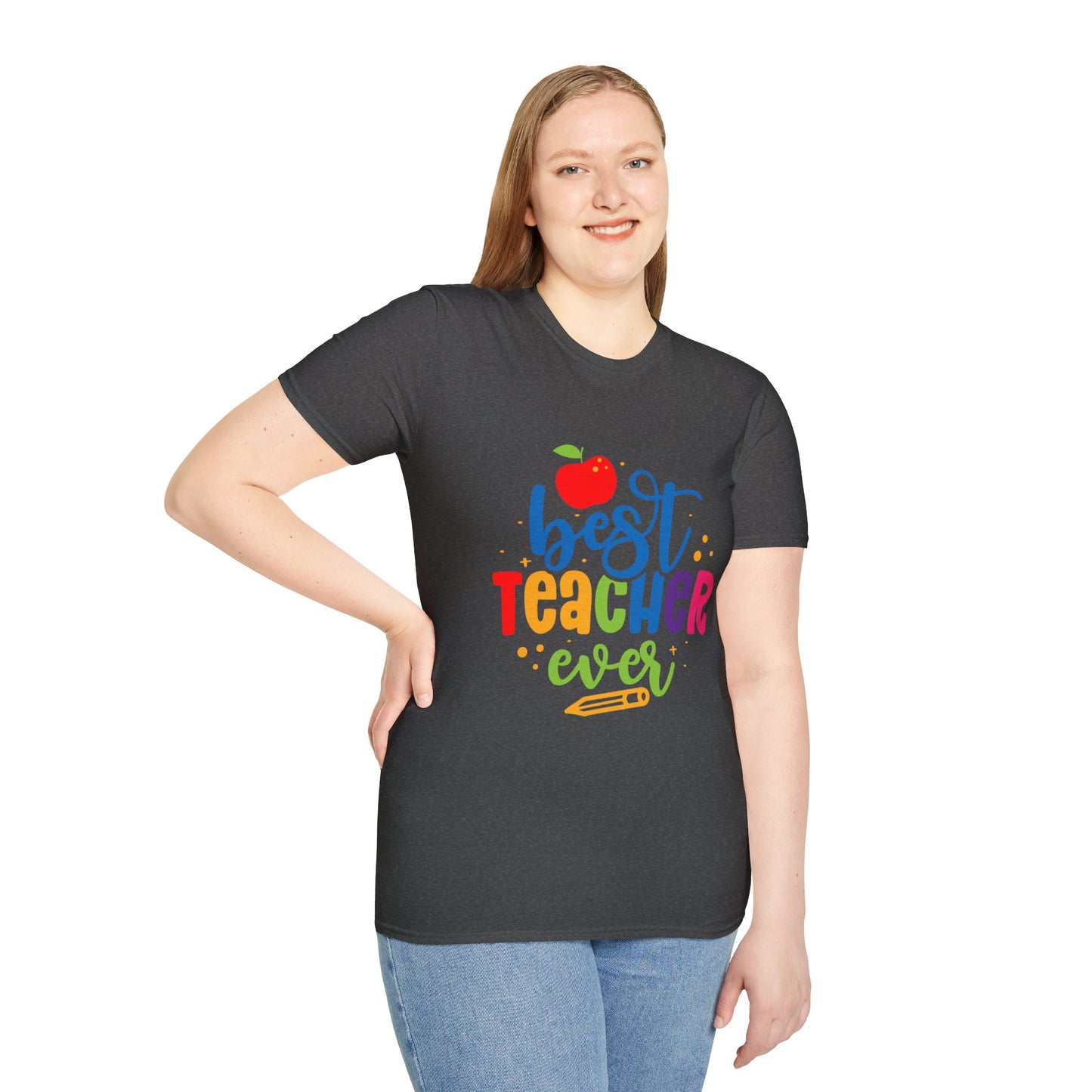 T-Shirt: "Best Teacher Ever" Teacher Appreciation Gift, Thank You Teacher Tee,