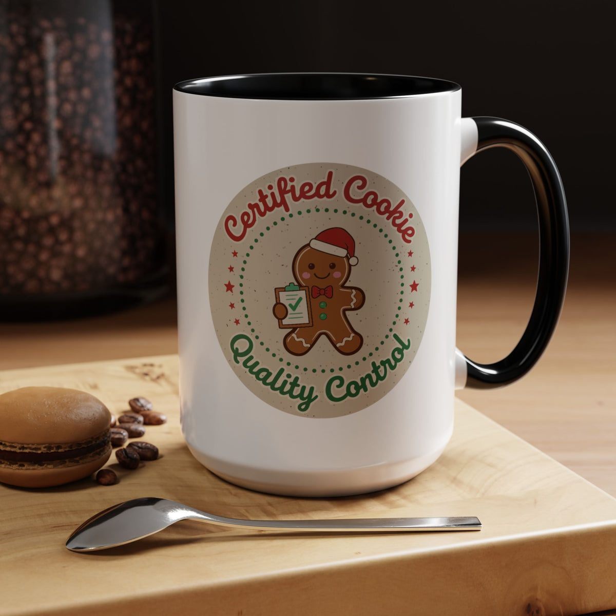 Mug 'Certified Cookie Quality Control' Christmas (11oz/15oz)
