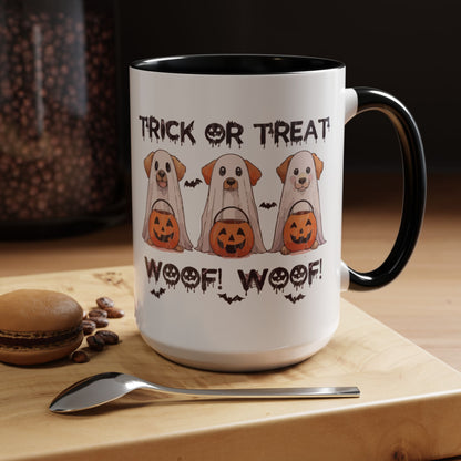 Coffee/Tea Mug: Spooky Halloween "Trick or Treat" (11, 15oz)