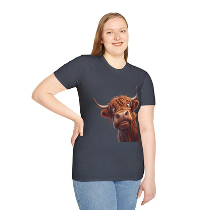 Highland Cow Lover T-Shirt — Cute Farm Animal Tee for Animal Lovers