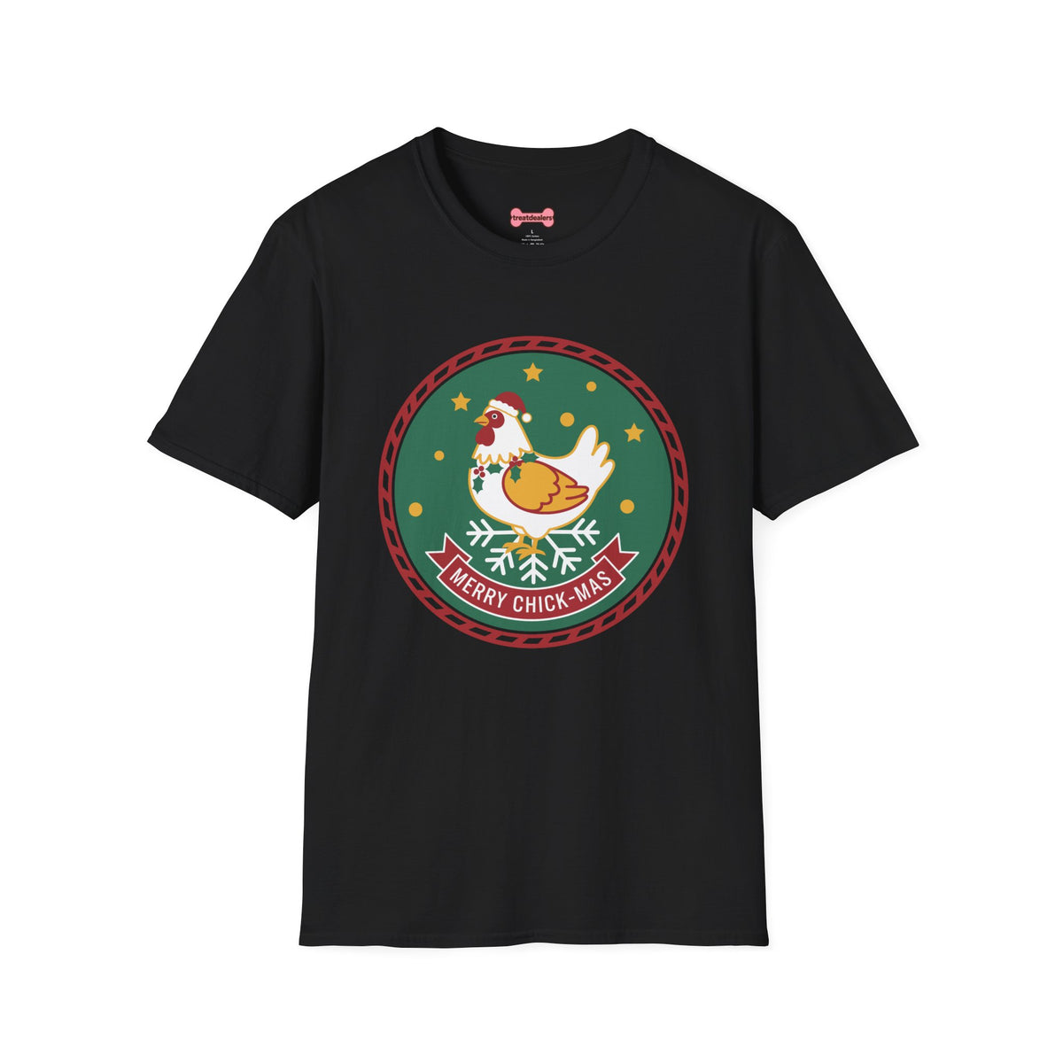 Christmas Unisex T-Shirt 'Merry Chick Mas' Funny Holiday Shirt