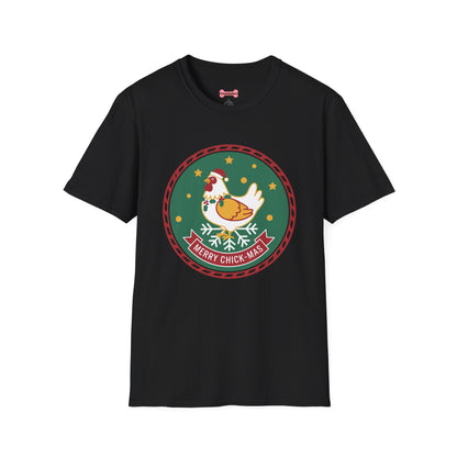 Christmas Unisex T-Shirt 'Merry Chick Mas' Funny Holiday Shirt