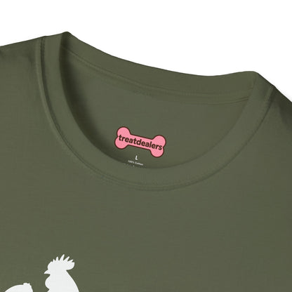 Unisex T-Shirt 'Chickens are like Potato Chips' Funny Shirt Chicken Lover Tee White