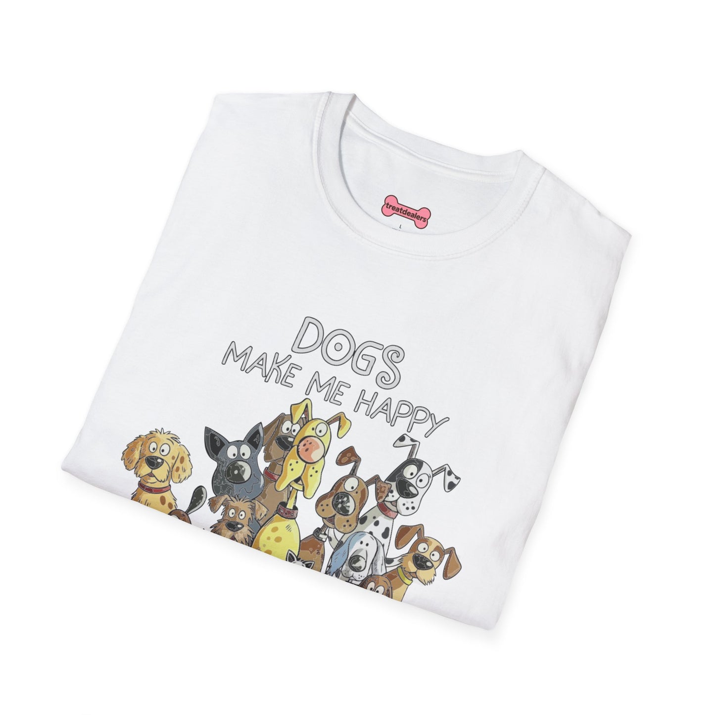 Dog Lover T-Shirt "Dogs make me happy"