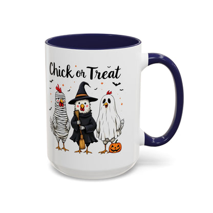 Coffee Tea Mug: Halloween "Chick or Treat" (11, 15oz)