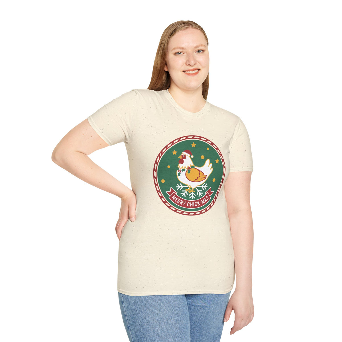 Christmas Unisex T-Shirt 'Merry Chick Mas' Funny Holiday Shirt