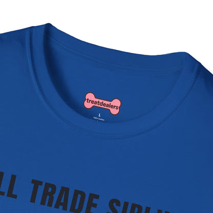 T-Shirt 'Will Trade Sibling For Some Chickens' Funny Shirt Chicken Lover Tee