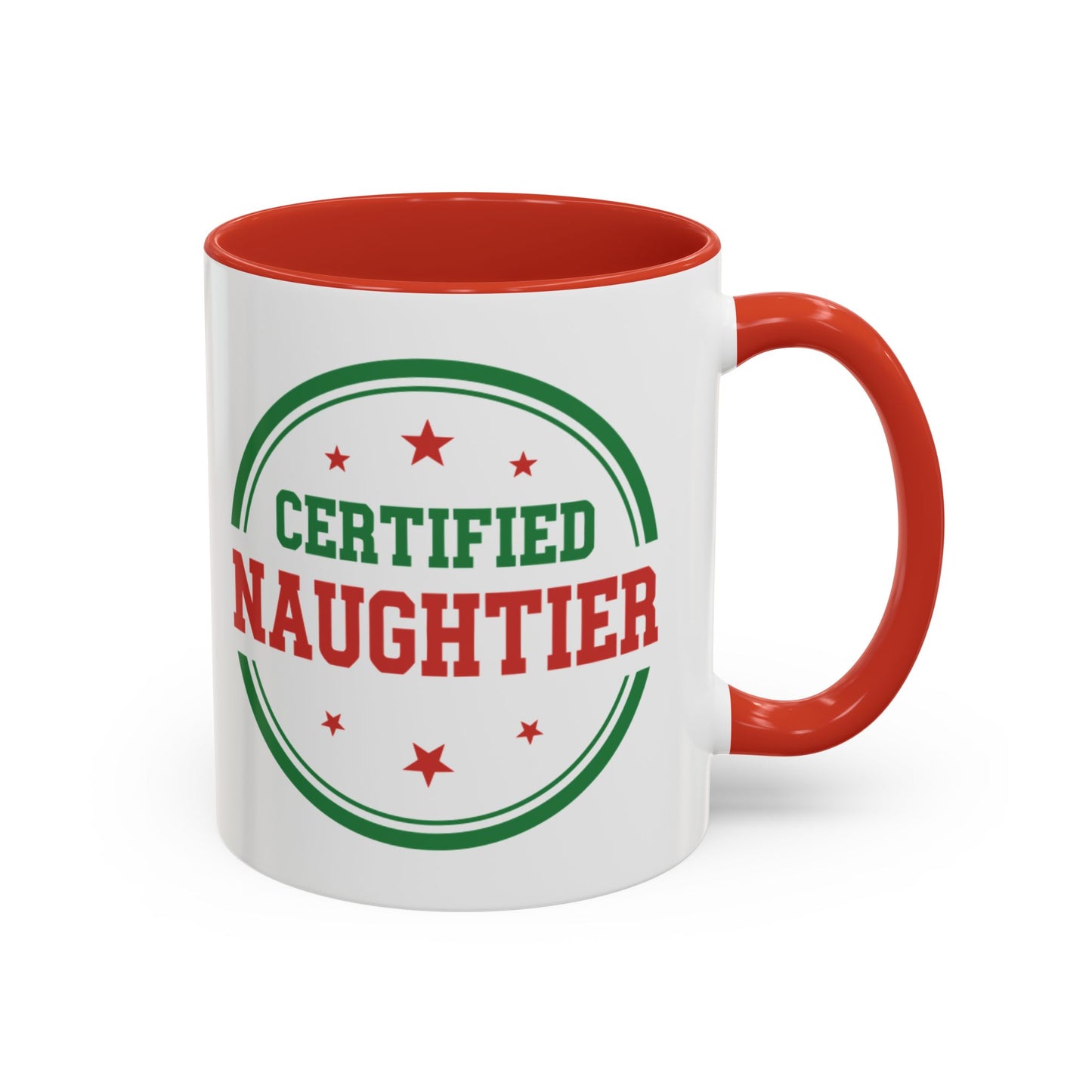 Mug 'Certified Naughtier' Christmas (11oz/15oz)