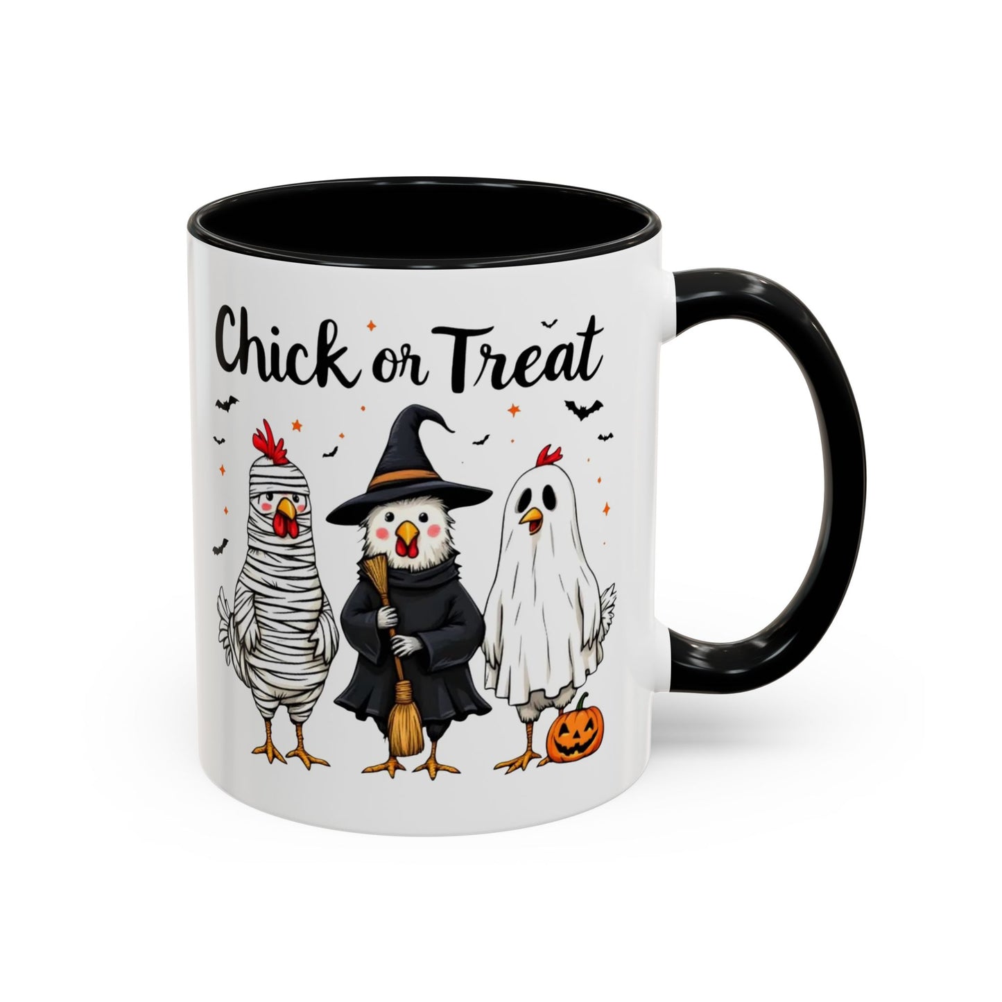 Coffee Tea Mug: Halloween "Chick or Treat" (11, 15oz)
