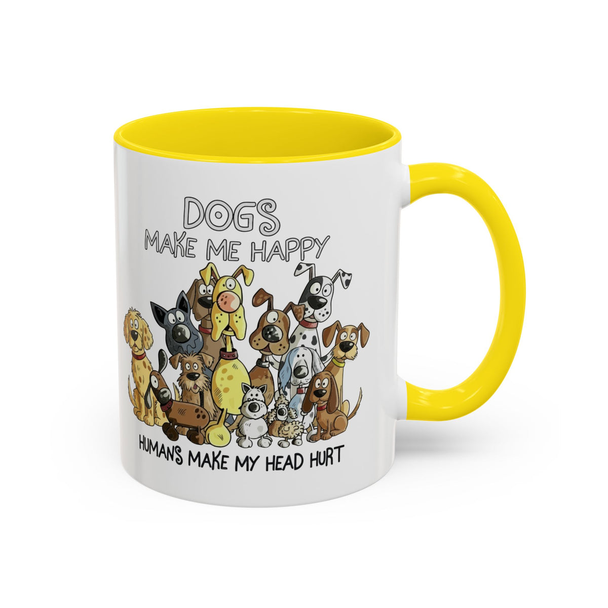 "Dogs make me happy" mug (11oz/15oz)