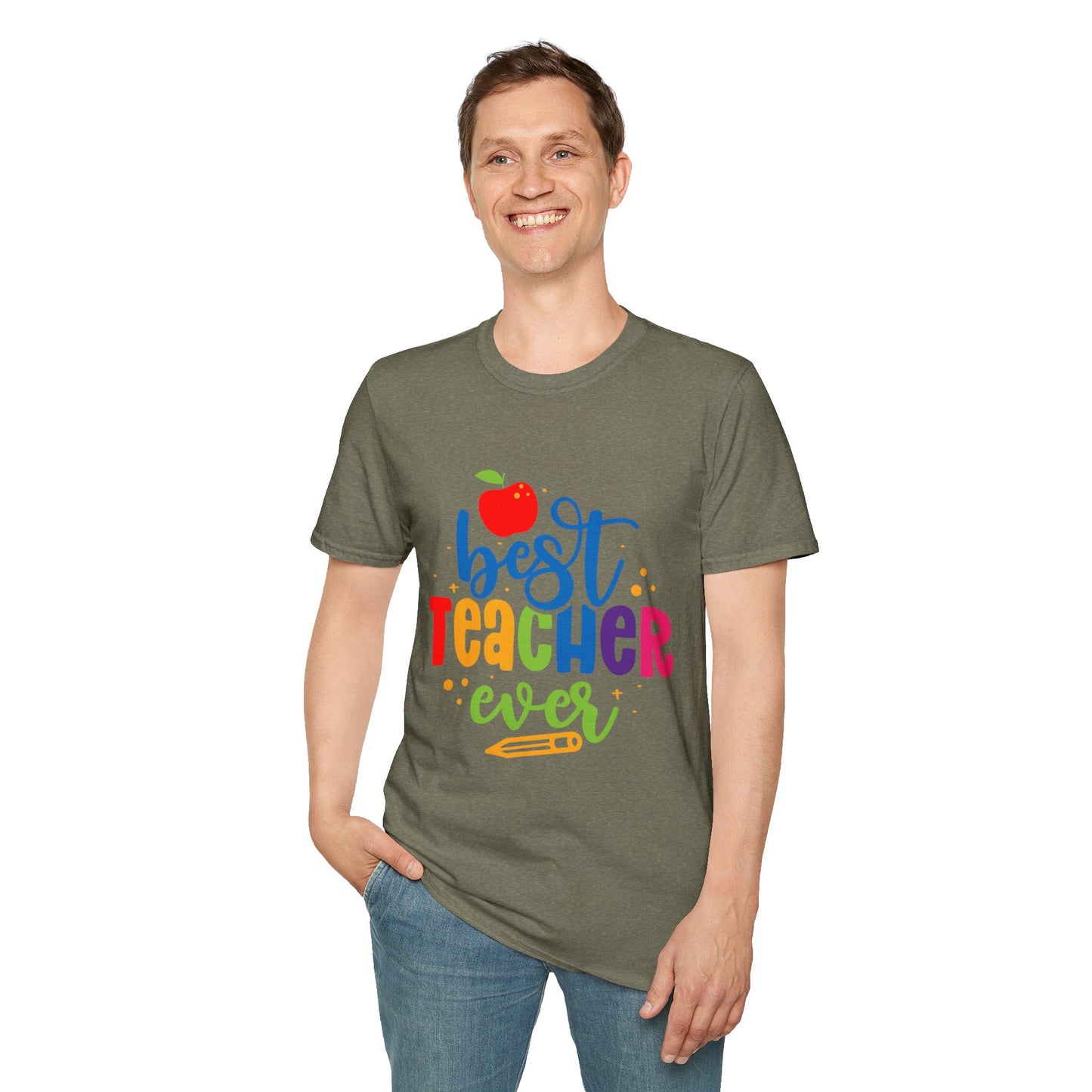 T-Shirt: "Best Teacher Ever" Teacher Appreciation Gift, Thank You Teacher Tee,