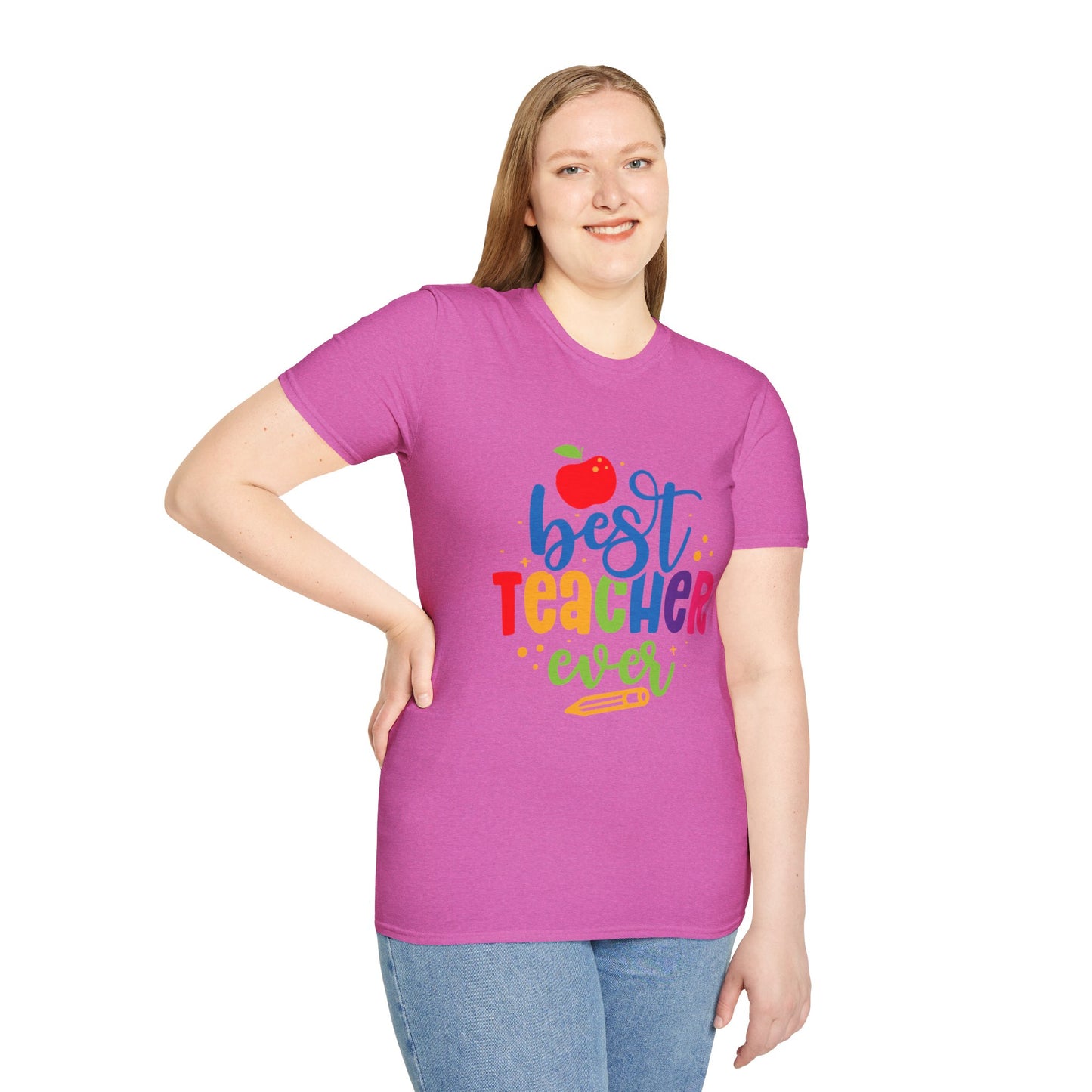 T-Shirt: "Best Teacher Ever" Teacher Appreciation Gift, Thank You Teacher Tee,