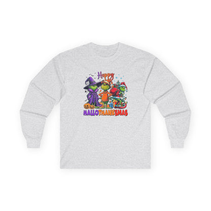 Long Sleeve: "Happy HalloThankMas'