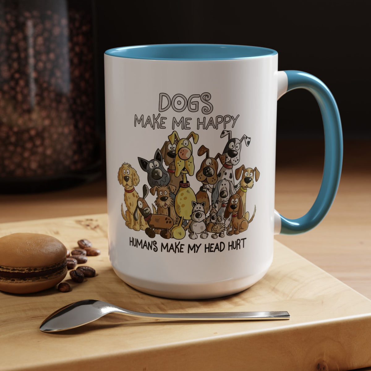 "Dogs make me happy" mug (11oz/15oz)