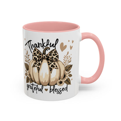Coffee/Tea Mug: "Thankful Grateful Blessed" (11oz/15oz)