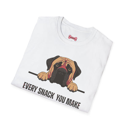 T-Shirt 'Every Snack You Make - English Mastiff ' Funny Shirt English Mastiff Dog Lover Tee