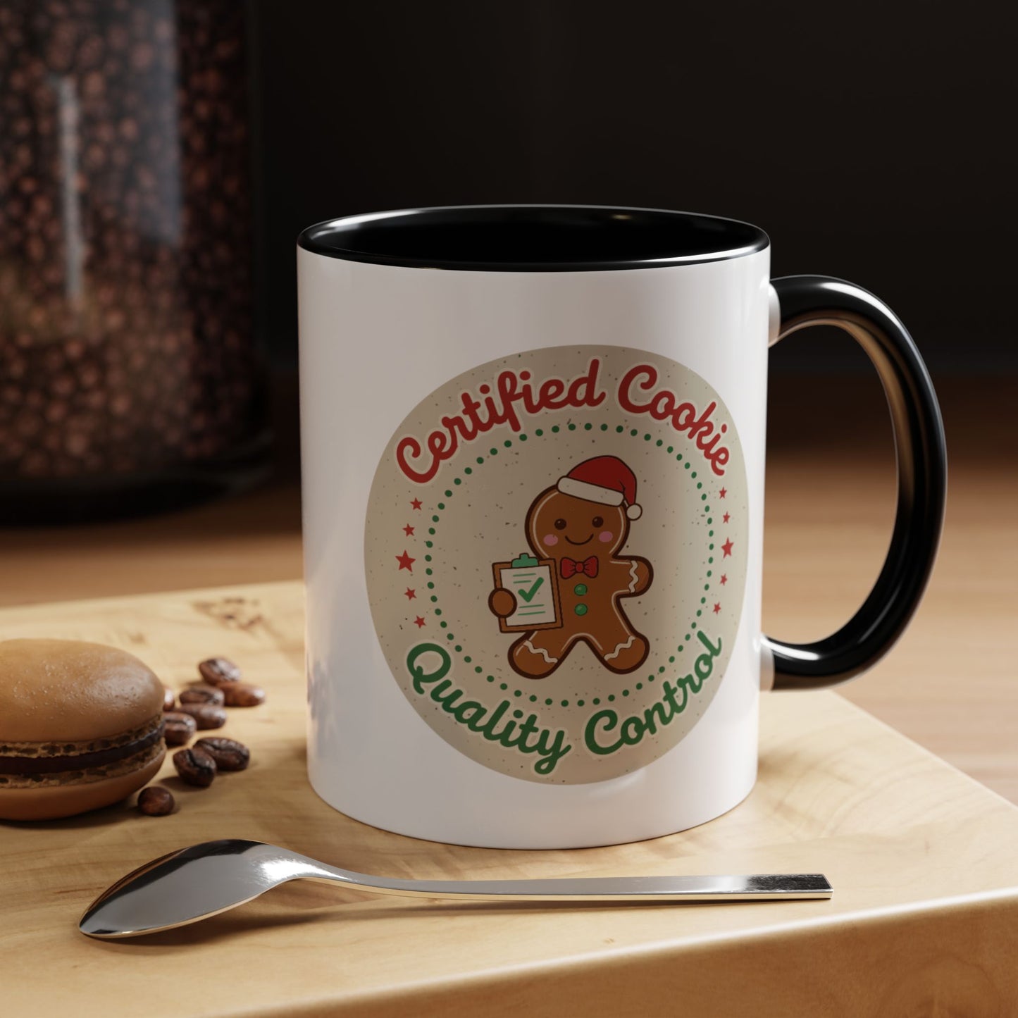 Mug 'Certified Cookie Quality Control' Christmas (11oz/15oz)