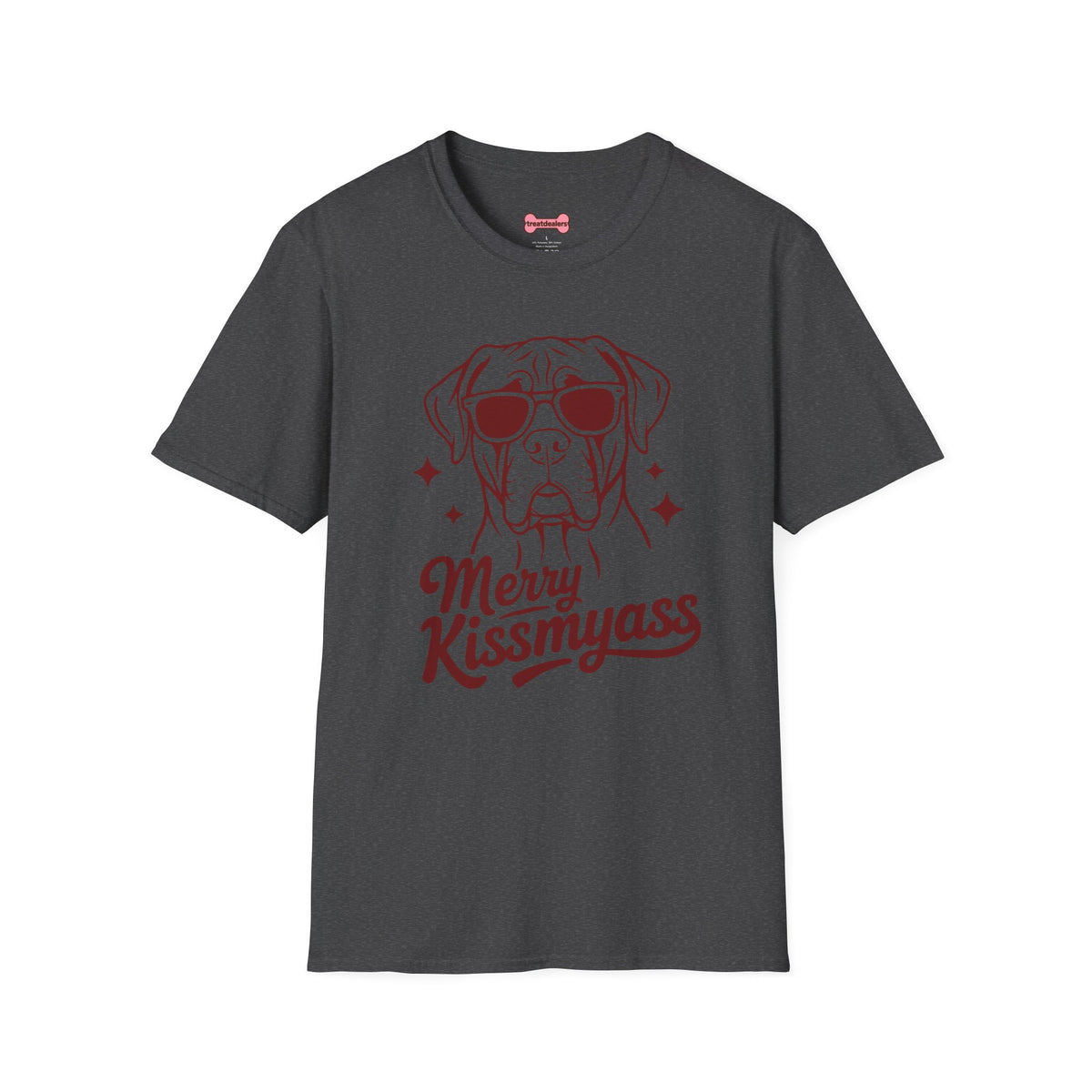 Christmas Unisex T-Shirt 'Merry KissMyAss' Funny Holiday Tee Shirt