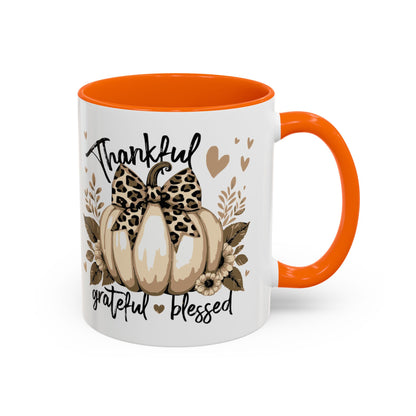 Coffee/Tea Mug: "Thankful Grateful Blessed" (11oz/15oz)