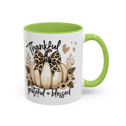 Coffee/Tea Mug: "Thankful Grateful Blessed" (11oz/15oz)