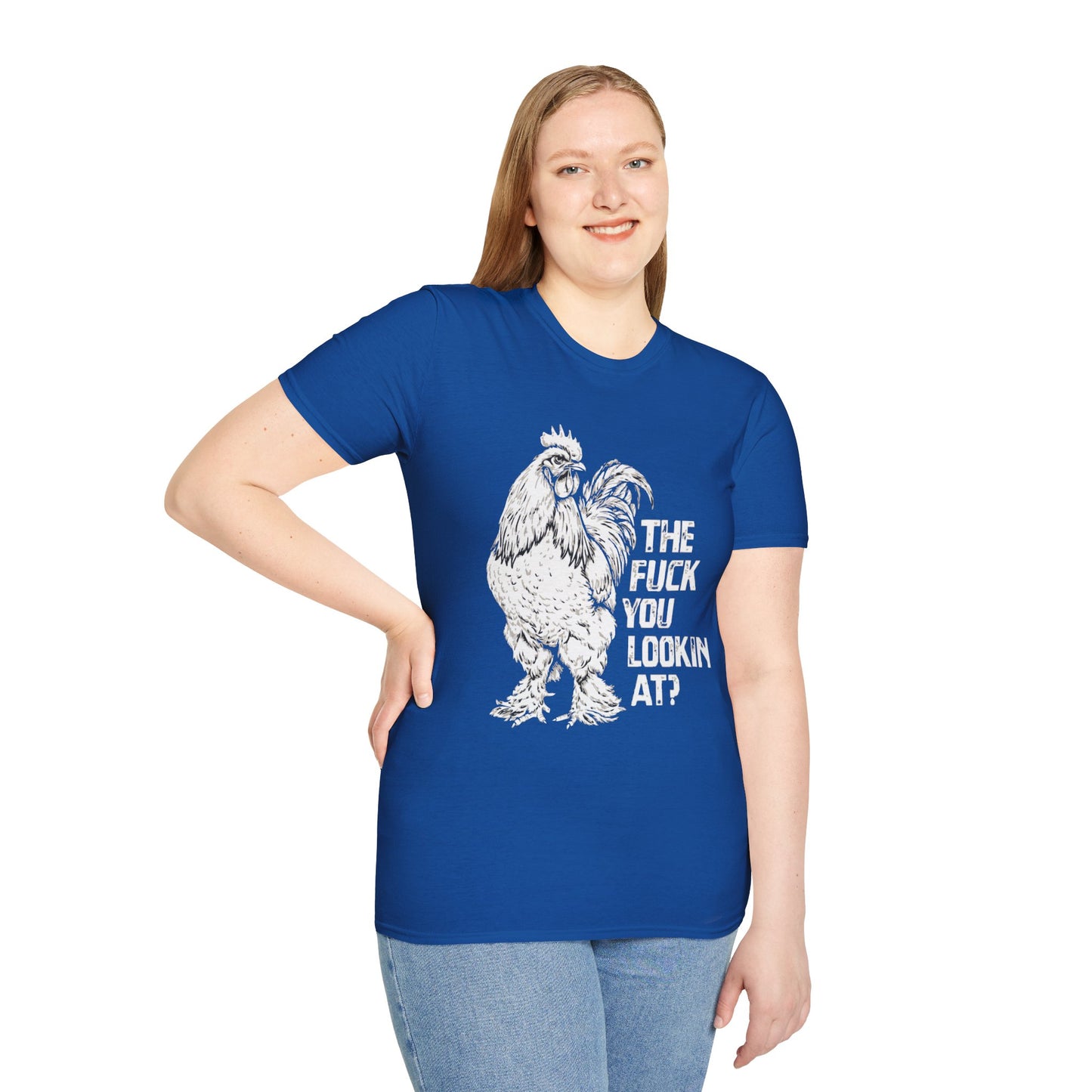 Funny Chicken Lover T-Shirt "The Fuck Are You Lookin' At?" Chicken Graphic Tee