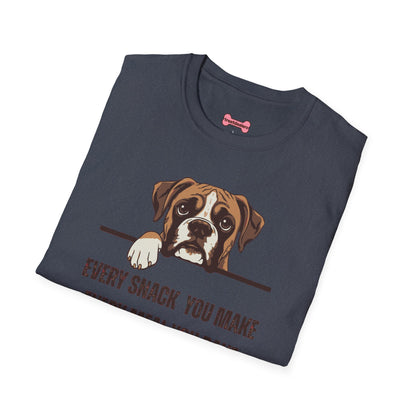 T-Shirt 'Every Snack you make - Boxer' Funny Shirt Boxer Dog Lover Tee