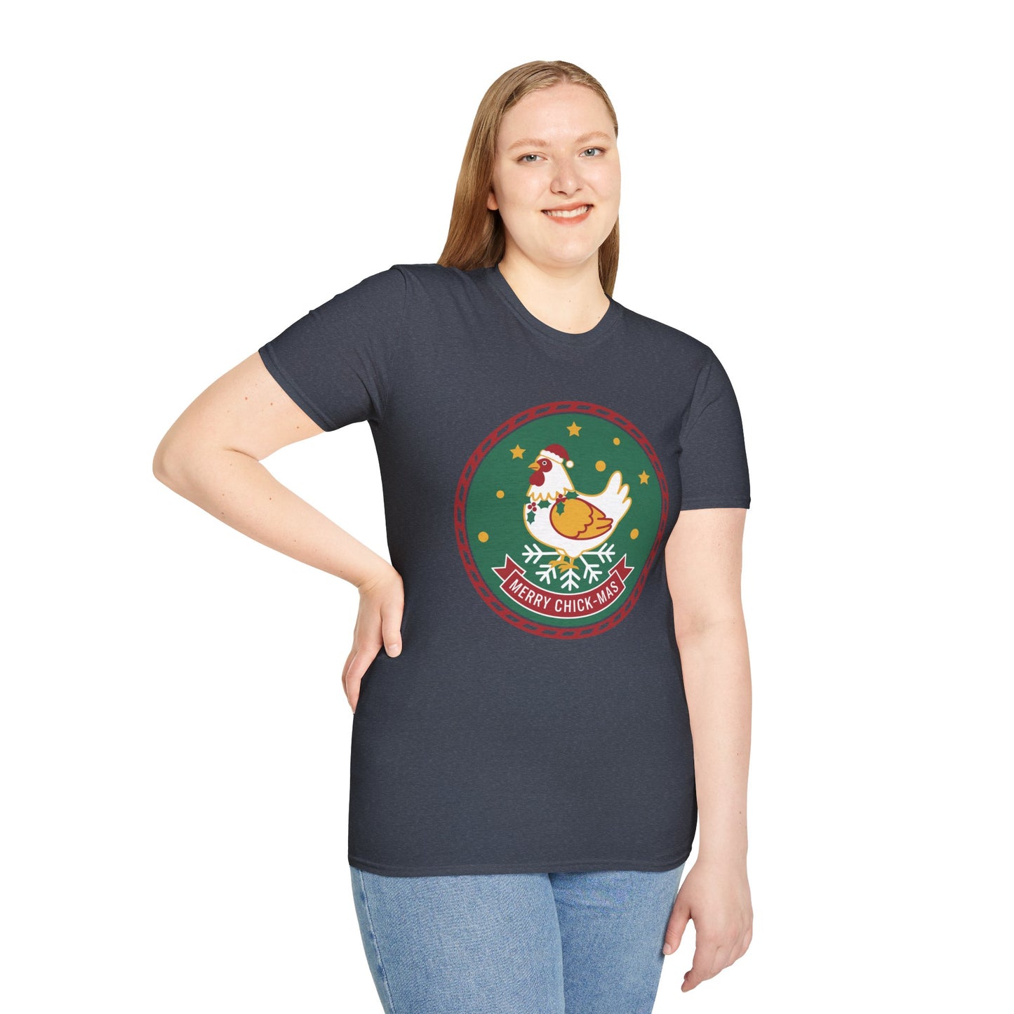 Christmas Unisex T-Shirt 'Merry Chick Mas' Funny Holiday Shirt
