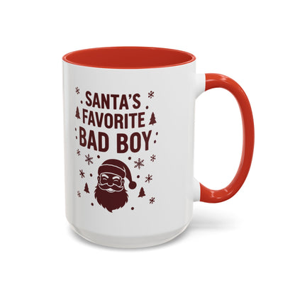 Mug 'Santa's favorite BAD BOY' (11oz/15oz)