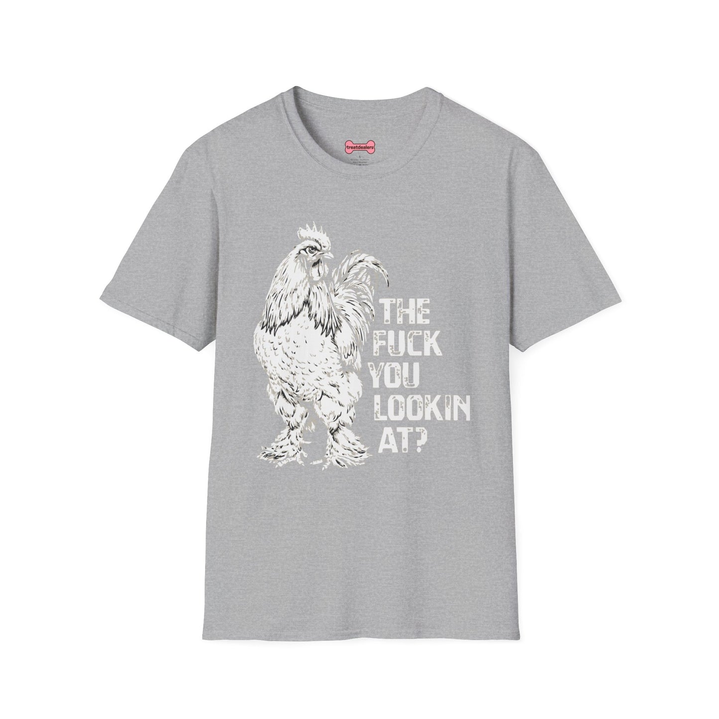 Funny Chicken Lover T-Shirt "The Fuck Are You Lookin' At?" Chicken Graphic Tee