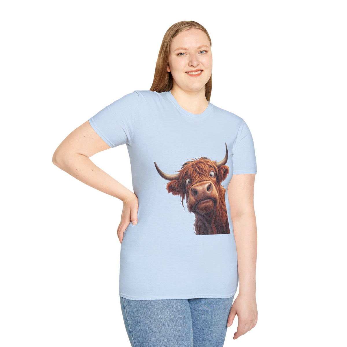 Highland Cow Lover T-Shirt — Cute Farm Animal Tee for Animal Lovers